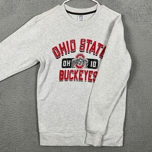 Ohio State Buckeyes Sweatshirt Crewneck Men Small Gray Graphic Pullover Pro Edge